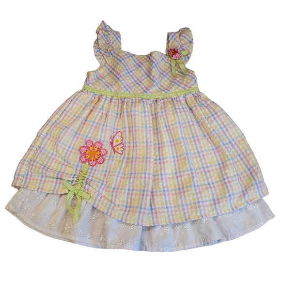 Toddler Girls Spring Floral Dress Size 24 Months Cotton Dress Youngland Kids - Picture 1 of 11